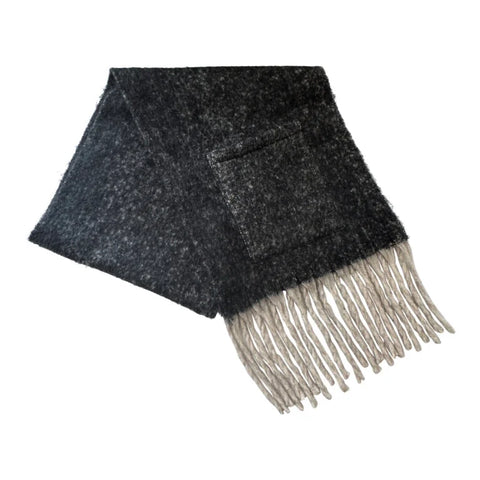 Sprigs Oversized Fringe Scarf and Velvet Texting Glove Set