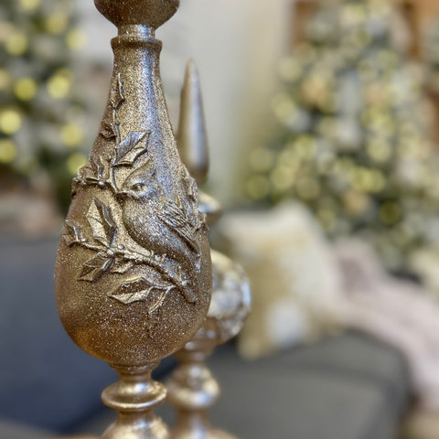 Set of 2 Holiday Table Finials for Just Jill