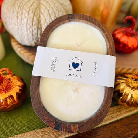 Just Jill Pumpkin Spice Dough Bowl Candle