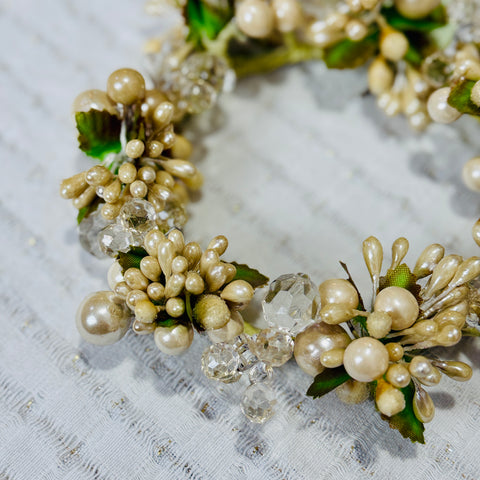 Set of 2 Red Berry Jewel Candle Rings for Just Jill