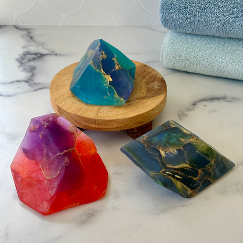 Soap Rocks Set of 3 Jill's Unique Gemstone Favorites