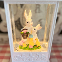 Load image into Gallery viewer, Spring Bunnies Glitter Lantern for Just Jill
