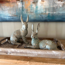 Load image into Gallery viewer, Set of 2 Indoor/Outdoor Distressed Bunnies for Just Jill
