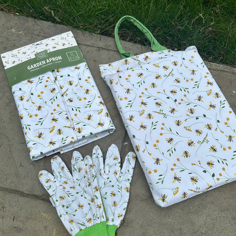 Bee Print Garden Accessories Gift Set for Just Jill
