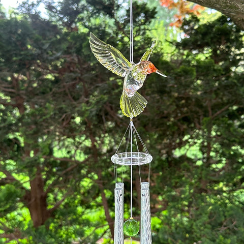 Red Throated Hummingbird Wind Chime for Just Jill