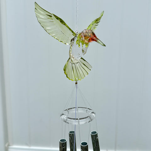 Red Throated Hummingbird Wind Chime for Just Jill