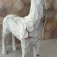 Load image into Gallery viewer, Set of 2 White Carved Rustic Reindeer for Just Jill
