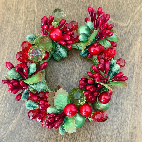 Set of 4 Mini Jeweled Berry Rings-BOGO OFFER