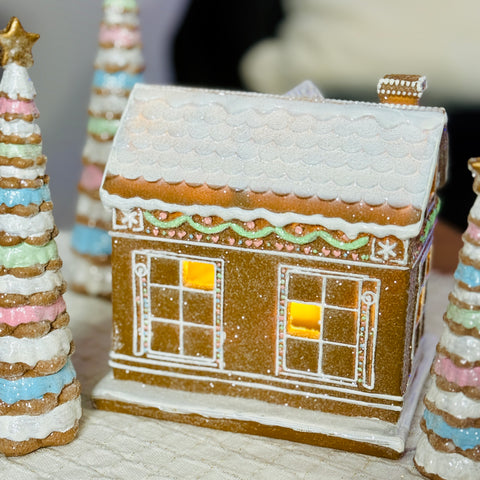 Lighted Gingerbread Toy Store for Just Jill