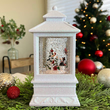 Load image into Gallery viewer, Snowman And Cardinal Choir Glitter Lantern for Just Jill
