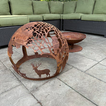 Load image into Gallery viewer, Esschert Designs Large Wildlife Pattern Fire Sphere

