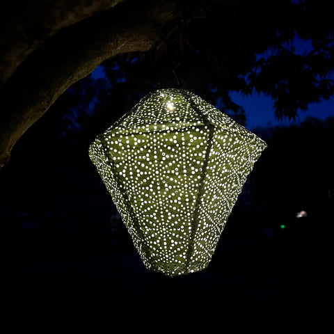 LUMIZ Battery Powered LED Diamond Shaped Lantern