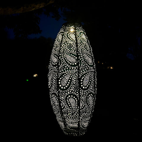 LUMIZ Battery Powered LED Long Oval Lantern