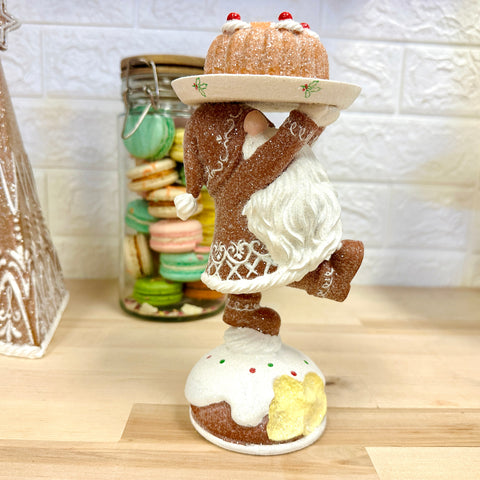 Gingerbread Gnome Standing on Cake for Just Jill