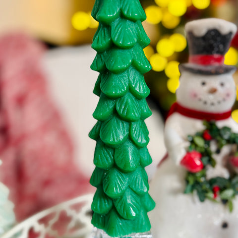 Set of 2 Flameless Christmas Tree Tapered Candles-BOGO OFFER