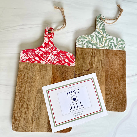 Festive Serving Board with Holiday Recipe Cards for Just Jill