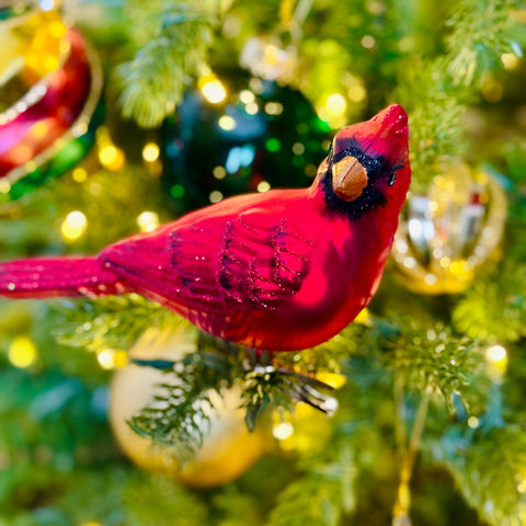 Set of 2 Cardinal Clip-On Ornaments for Just Jill