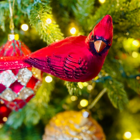 Set of 2 Cardinal Clip-On Ornaments for Just Jill