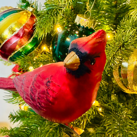 Set of 2 Cardinal Clip-On Ornaments for Just Jill