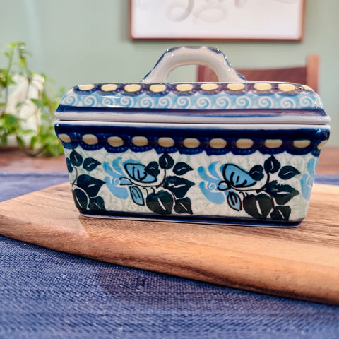 Polish Pottery Signature Butter Dish