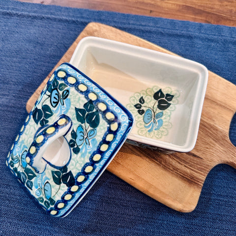 Polish Pottery Signature Butter Dish