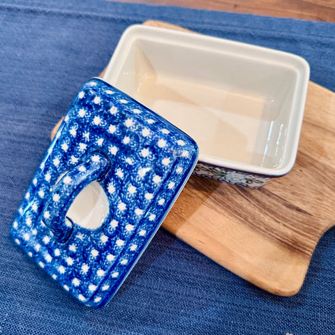 Polish Pottery Signature Butter Dish