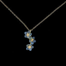 Load image into Gallery viewer, Michael Michaud Forget Me Not Triple Flower Pendant
