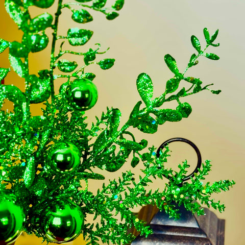 Set of 2 18" Glitter Ball Berry Sprays BOGO OFFER