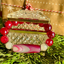 Load image into Gallery viewer, PowerBeads by jen Cranberry Agate Statement Bracelet
