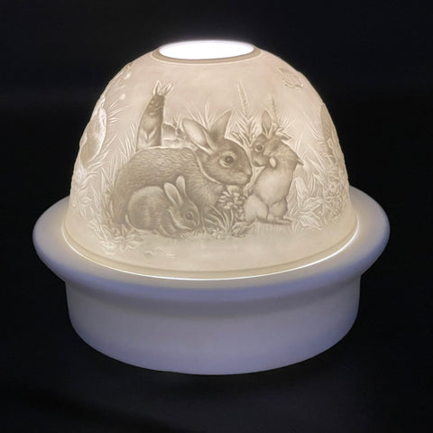 Luumii Lights Animal Motif Porcelain Dome w/ LED Base