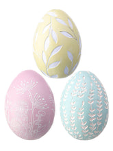 Load image into Gallery viewer, Set of 3 Botanical Design Easter Eggs
