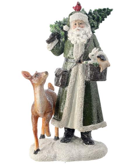 Santa with Deer and Tree for Just Jill