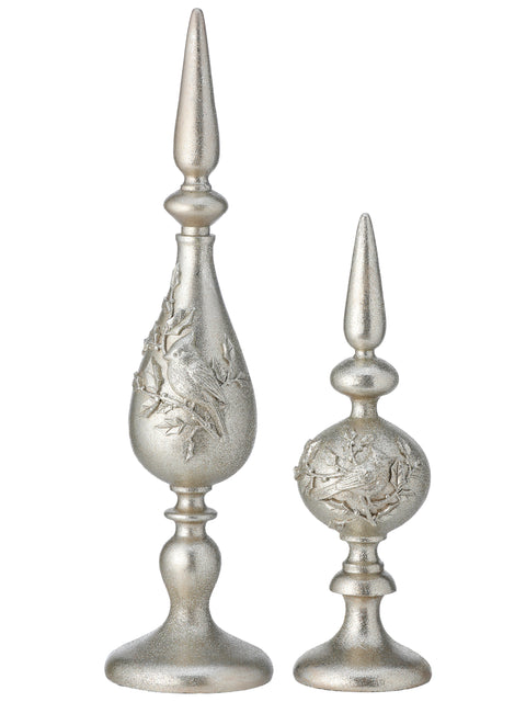 Set of 2 Holiday Table Finials for Just Jill