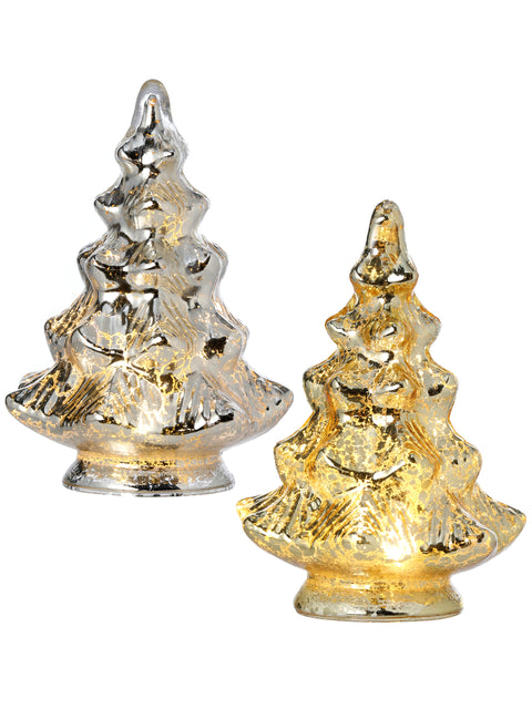 Set of 2 Glass Trees for Just Jill