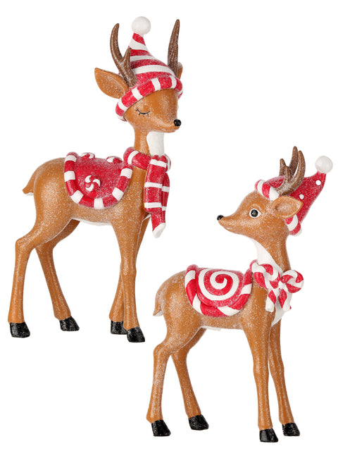 Set of 2 Peppermint Park Reindeer for Just Jill