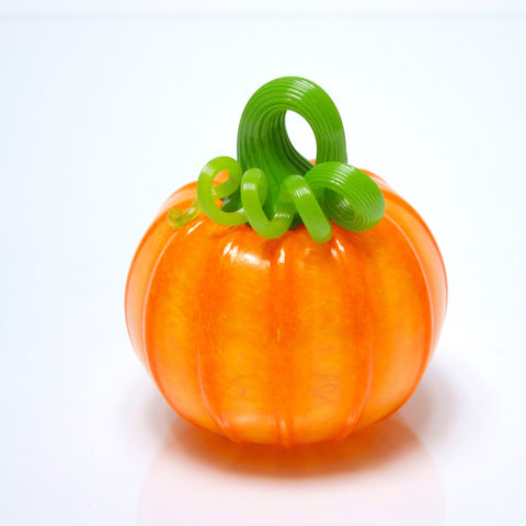 Epiphany Glass Hand-Blown Orangetti Pumpkin