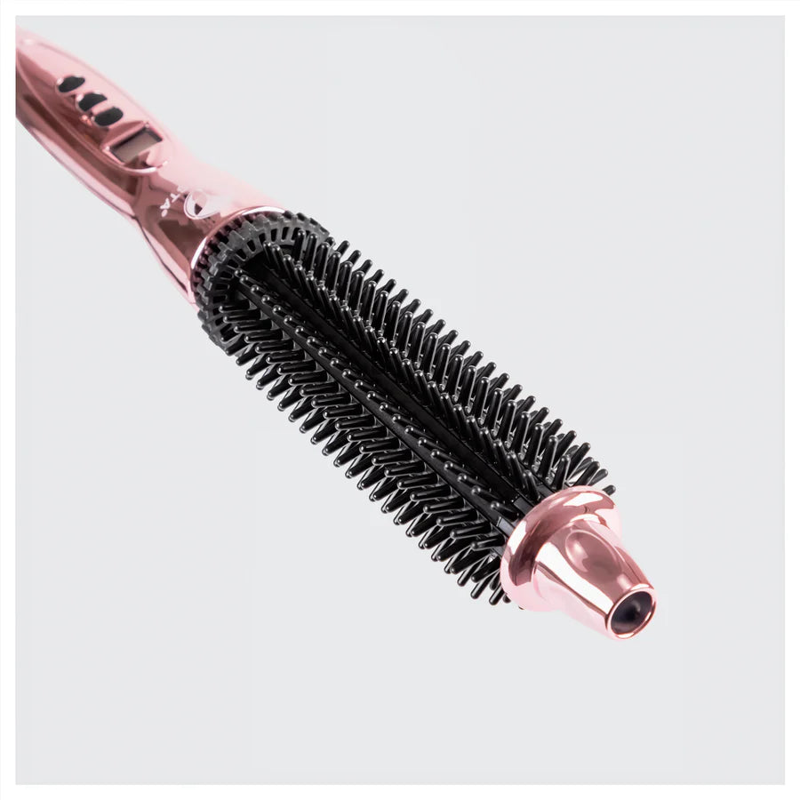 Calista Perfecter Pro Plus Heated Round Brush, Professional Styling Brush,  Burn-Free Firm Bristles, Ionic and Ceramic Technology (1.0, Rhododendron)