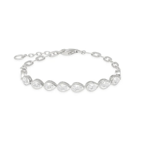 Danny Newfeld Cubic Zirconia Bezel Set Bracelet