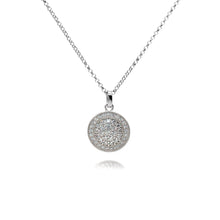 Load image into Gallery viewer, Danny Newfeld Cubic Zirconia Circle Pendant Necklace
