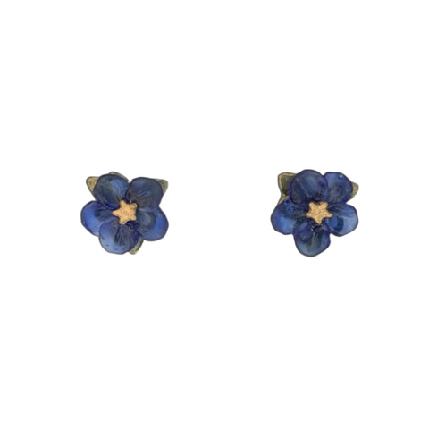 Michael Michaud Blue Violet Petite Post Earrings