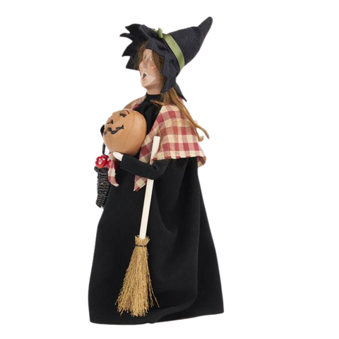 Byers' Choice Witch with Pumpkin