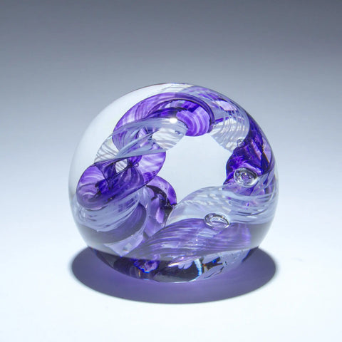 Epiphany Studios Hand-Blown Glass Circle of Life Paperweight