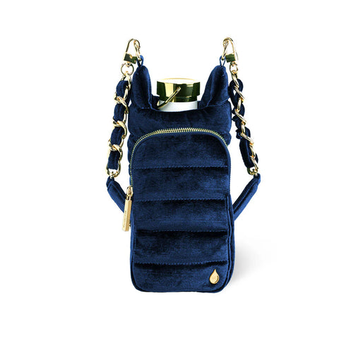Velvet HydroBag® with Velvet and Gold chain strap- Navy