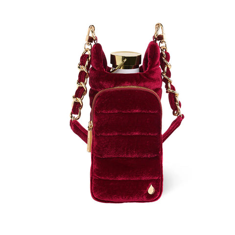 Velvet HydroBag® with Velvet and Gold chain strap- Wine