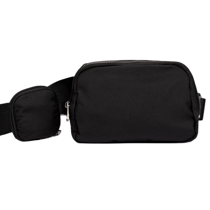 WanderFull Black HydroBeltbag with Removable Hydration Holster