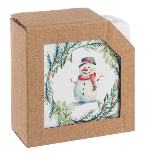 Set of 4 Snowman Coasters for Just Jill