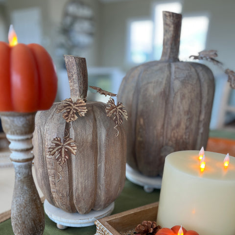 Set of 2 Rustic Pumpkins for Just Jill