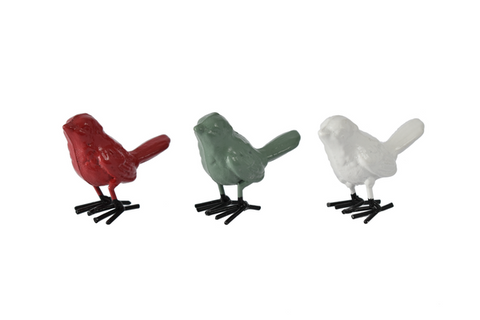 Set of 3 Holiday Mini Birds for Just Jill