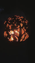 Load and play video in Gallery viewer, Esschert Designs Extra Large Leaf Pattern Fire Sphere
