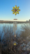 Load and play video in Gallery viewer, Golden Sunflower Wind Chime for Just Jill
